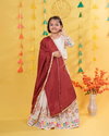 OC 213 Heavy Pure Cotton With Embroidery Work Lehenga With Choli Dupatta Kids Wear Online Wholesale